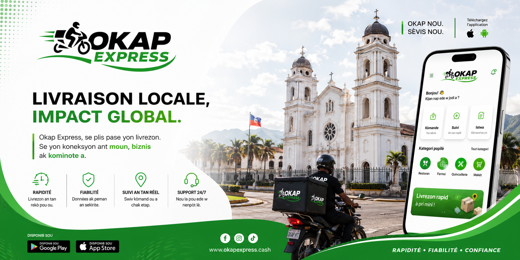 OKAP EXPRESS — Plateforme de livraison et marketplace en Haïti